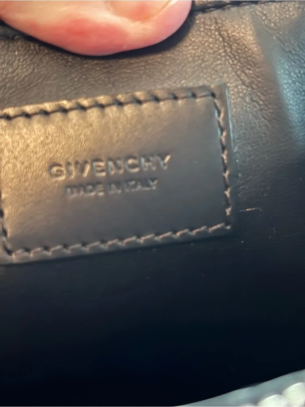 Authentic Givenchy Black Leather Star Clutch – Excellent Condition – Rare